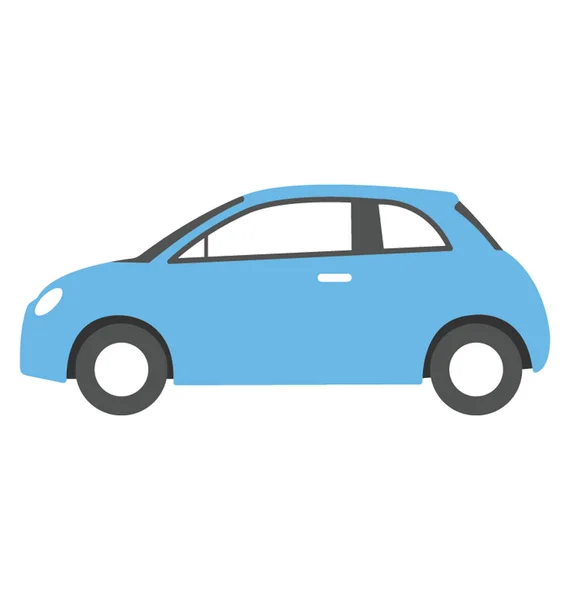 Hatchback Vector Pictogram Platte Ontwerp — Stockvector