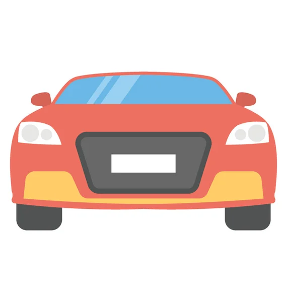 Car Vector Icon Flat Design — Stock Vector