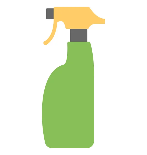 Icono Plano Una Botella Pulverización — Vector de stock