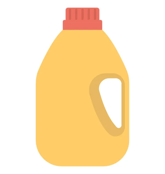 Flat Icon Bottle Liquid Detergent — Stock Vector