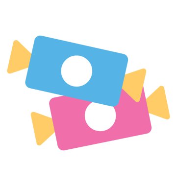 Tatlı bir çift düz simgesi 