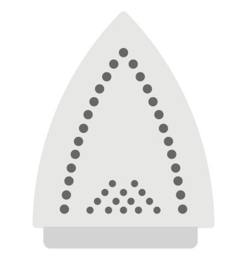 Bir demir arka tarafını temsil eden bir düz vektör simgesi