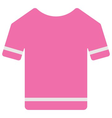 Düz vektör simge dikişli gömlek. 