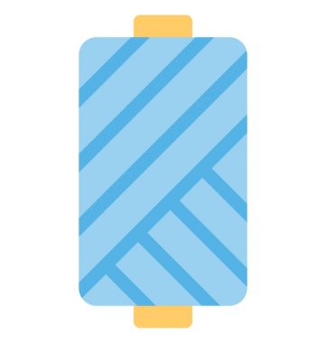 Renkli iş parçacığı bir düz vektör simgesi.