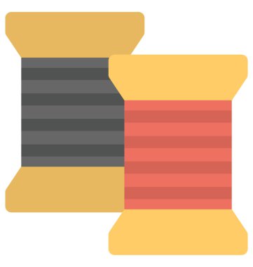 Bir düz vektör simgesi iki renkli konu bir çift