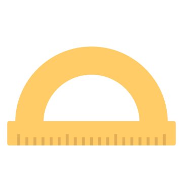 Ölçü aracı bir geometriye, bir d düz simgesi