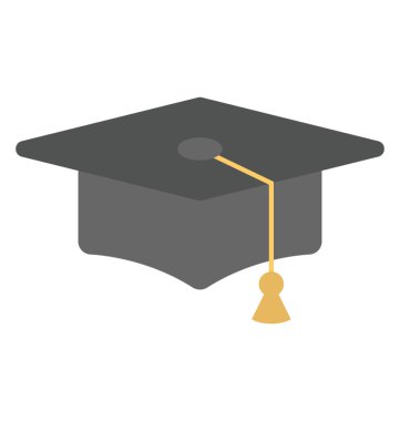 Bir kolej düz vektör simge tasarım