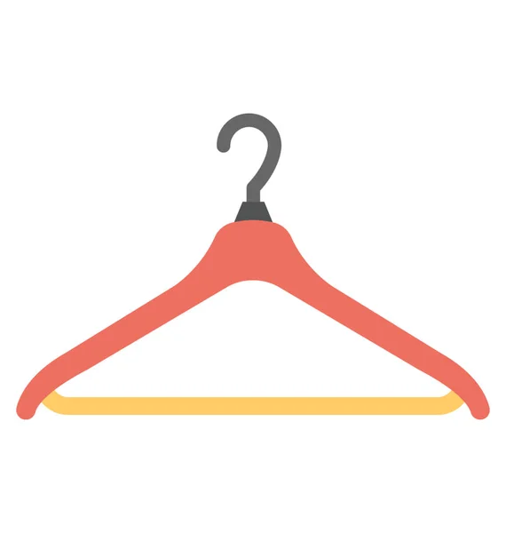 Darstellung Eines Kleiderbügels Mit Dem Kleider Aufgehängt Werden — Stockvektor