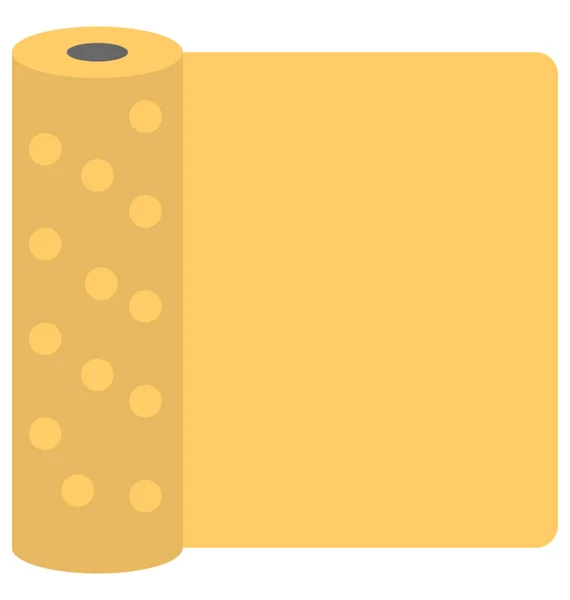 Flat Icon Tracing Paper Roll — Stock Vector