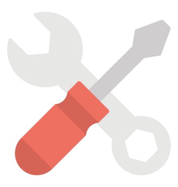 Düz vektör simge teknik araçları