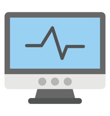 Web çizgi veya web izleme kavramı, düz simgesi