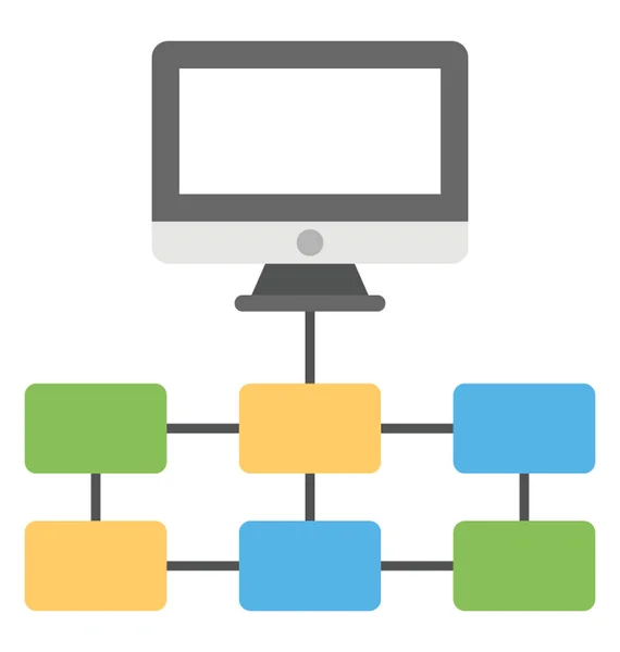 客户端服务器 客户端和服务器之间的数据分布概念 — 图库矢量图片#