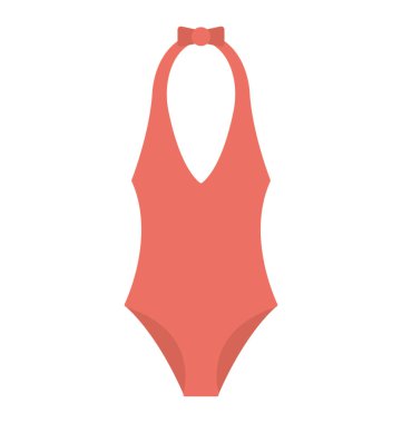 Kırmızı renk mayo, düz vektör simgesi 