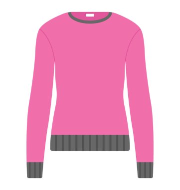 Vektör simge boyun kazak kadınlar için, yassı 