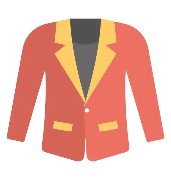 Červený Kabát Nebo Sako Žlutá — Stockový vektor