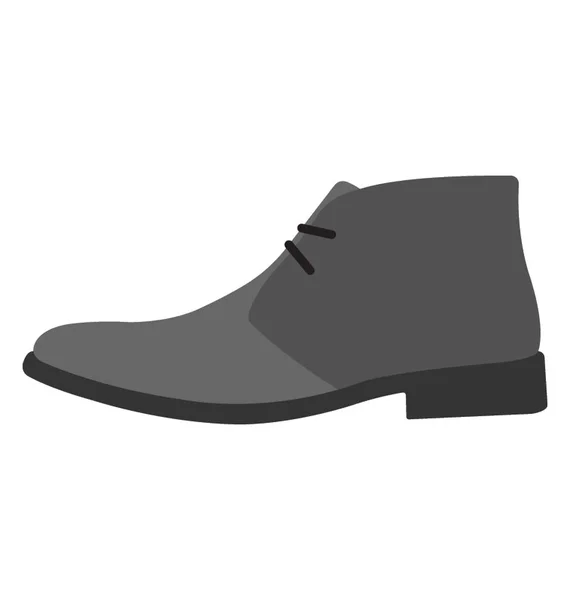 Chaussures Pour Hommes Icône Vectorielle Plate — Image vectorielle