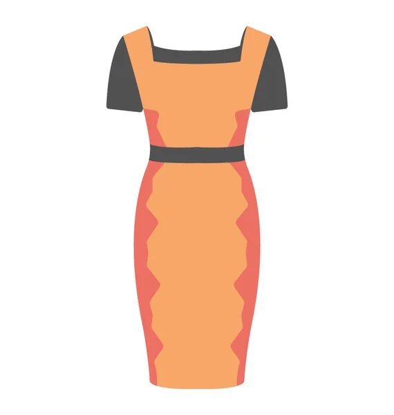 Mantel Kleid Vektor Symbol Flachem Design — Stockvektor