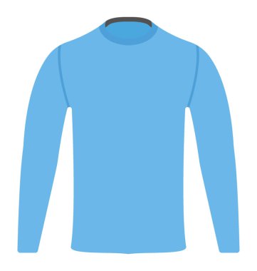 Erkekler için boyun kazak vektör simge düz 