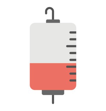 Kan damla düz simgesi tasarım. 