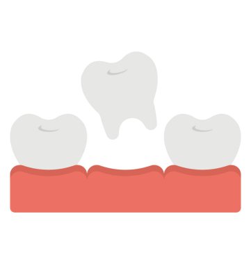 Düz simgesi tasarım, Diş Temizleme, Diş Temizleme.