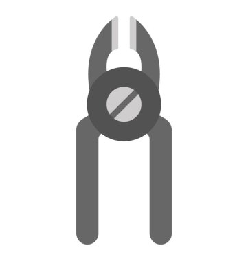 Diş pense düz simgesi tasarım.