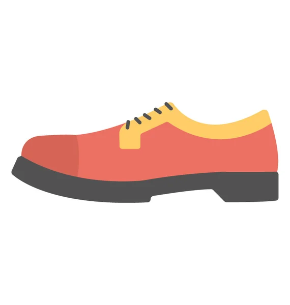 Schuh Für Männer Flaches Vektor Symbol — Stockvektor
