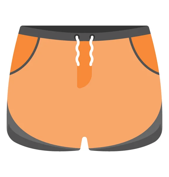 Hommes Sous Vêtements Skivvies Icône Vectorielle Dans Design Plat — Image vectorielle