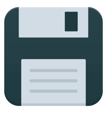 Disketin düz simgesi tasarım