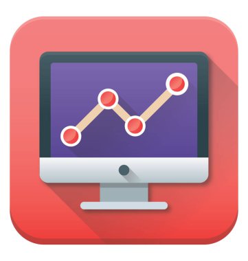 Web Analytics düz tasarım modern vektör 