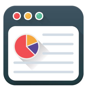 Web sitesi tablosu düz tasarım modern vektör  