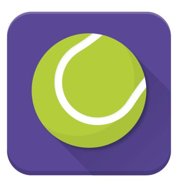 Düz vektör simgesi tasarım bir beyzbol