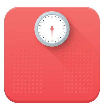 Ölçek tartma düz vektör simgesi tasarım