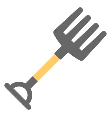 Bir bahçe araç, komisyon düz simgesi