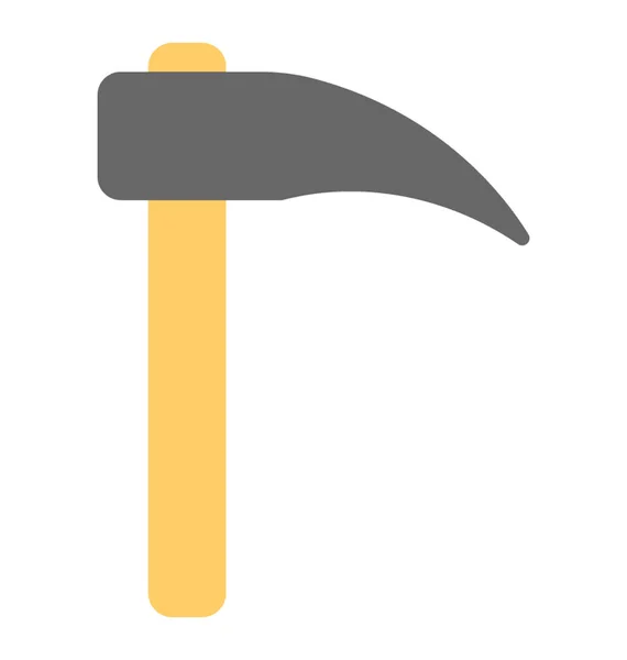 Digging Duck Farming Tools Flat Icon — Stock Vector