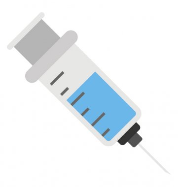 Şırınga düz renkli simgeler