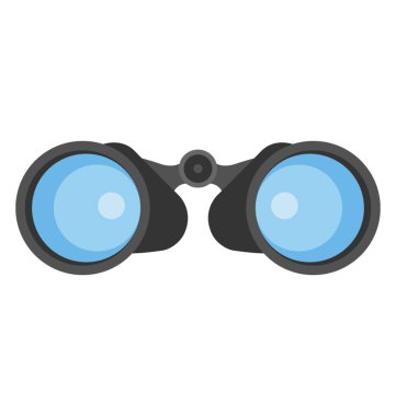 Bir alan gözlük, dürbün düz simgesi