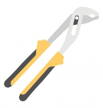 Su pompası pense, aracı düz simgesi kesme