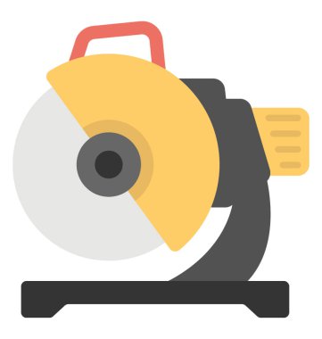 El daire testere, güç aracı düz simgesi