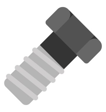 Bir cıvata somunu, fiksasyon aracı düz simgesi