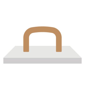 Bir duvar araç güç float düz simgesi