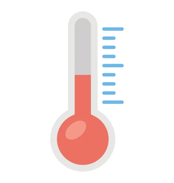 Una Escala Temperatura Del Tiempo Termómetro — Archivo Imágenes Vectoriales