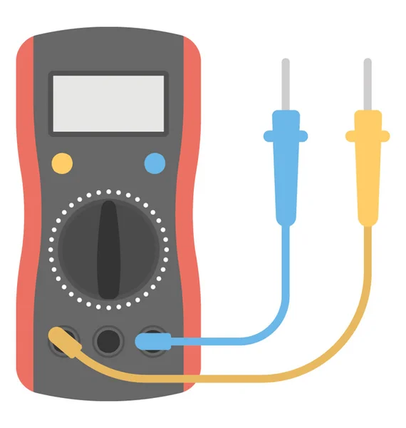 Digitales Messgerät Zum Ablesen Von Elektrizität — Stockvektor