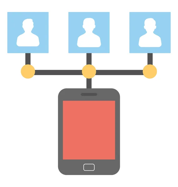 Mobiele Netwerk Communicatieconcept — Stockvector
