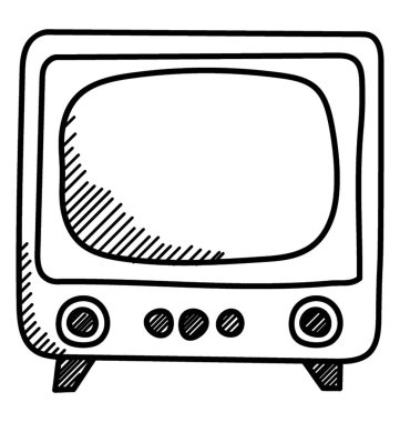 Bir elektronik ürün eski televizyon tarz.