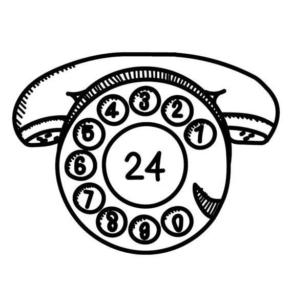 Service Téléphonique Pour Offrir Aide Client Est Une Ligne Assistance — Image vectorielle
