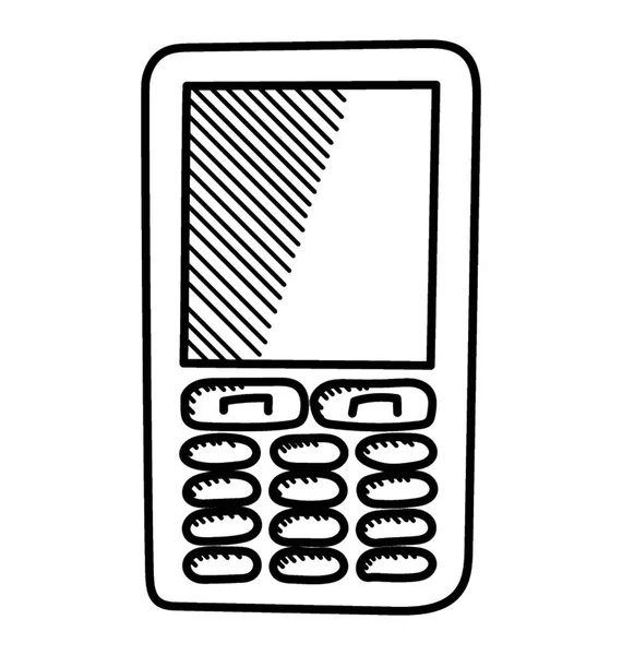 Telekomunikační Zařízení Mobilní Telefon — Stockový vektor