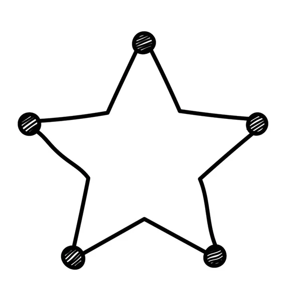 Conception Icône Étoile Pour Rétroaction Classement — Image vectorielle