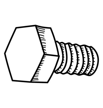 Simgesi tasarım vida doodle 