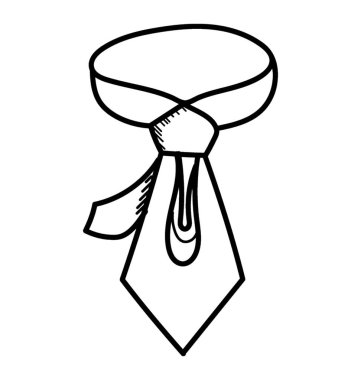 Bez Aksesuar, kravat doodle tasarım simgesi