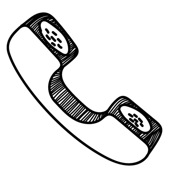 Telefonservice För Att Erbjuda Hjälp Att Stödja Kunden Hjälptelefon — Stock vektor